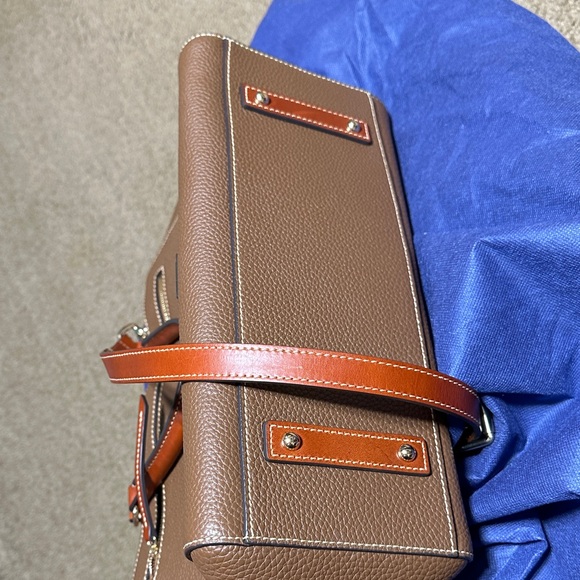Dooney & Bourke Tan Leather Satchel - Picture 7 of 10